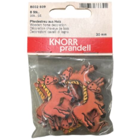 KNORR PRANDELL - DECORAZIONI DI CAVALLIDI LEGNO 30MM 8 PZ
