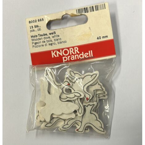 KNORR PRANDELL - PICCIONE DI LEGNO BIANCO 40MM 15PZ