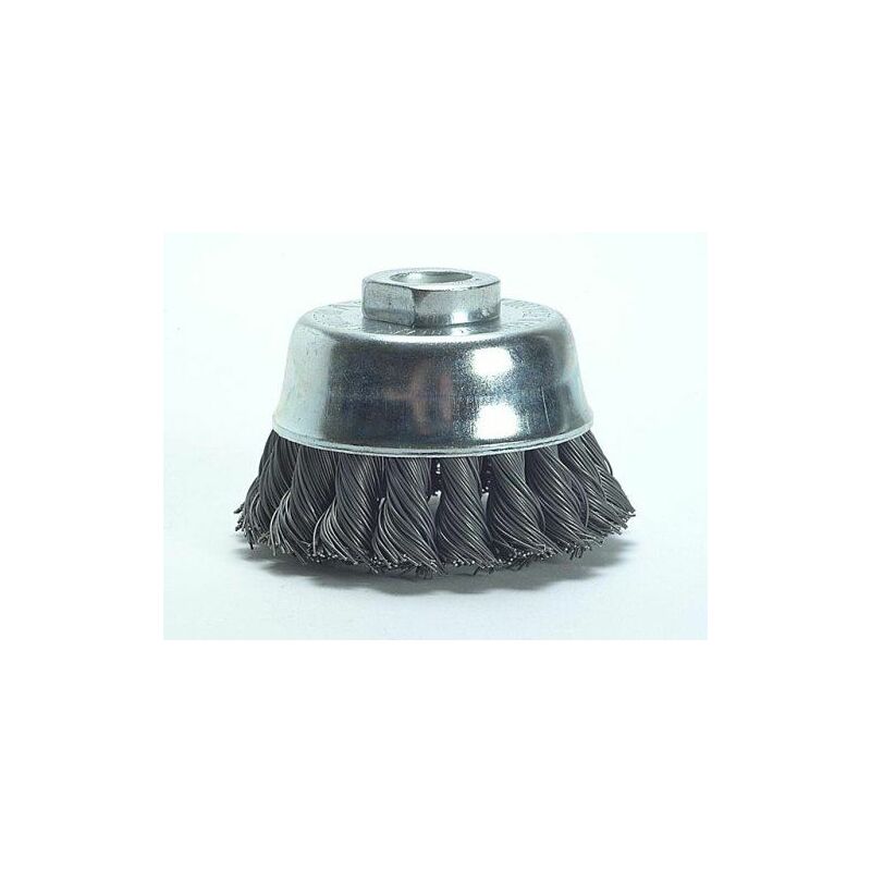 Knot Cup Brush 65mm M14 x 0.35 Steel Wire LES482117