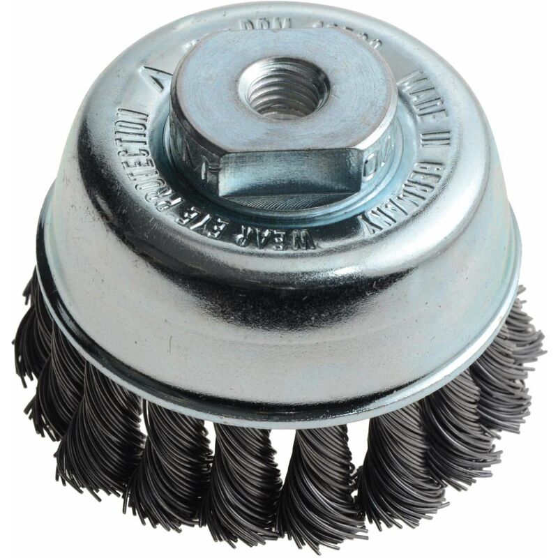 Knot Cup Brush 65mm M10 x 0.50 Steel Wire LES482214