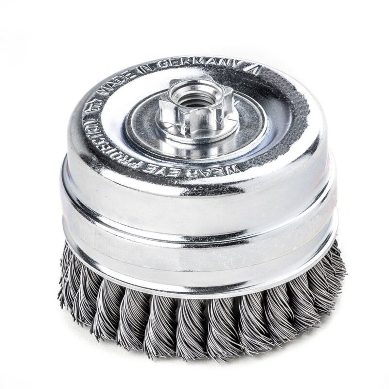 Lessmann® Lessmann ® - Lessmann 487.217 Knot Cup Brush 125mm M14x2.0, 0.50 Steel Wire LES487217