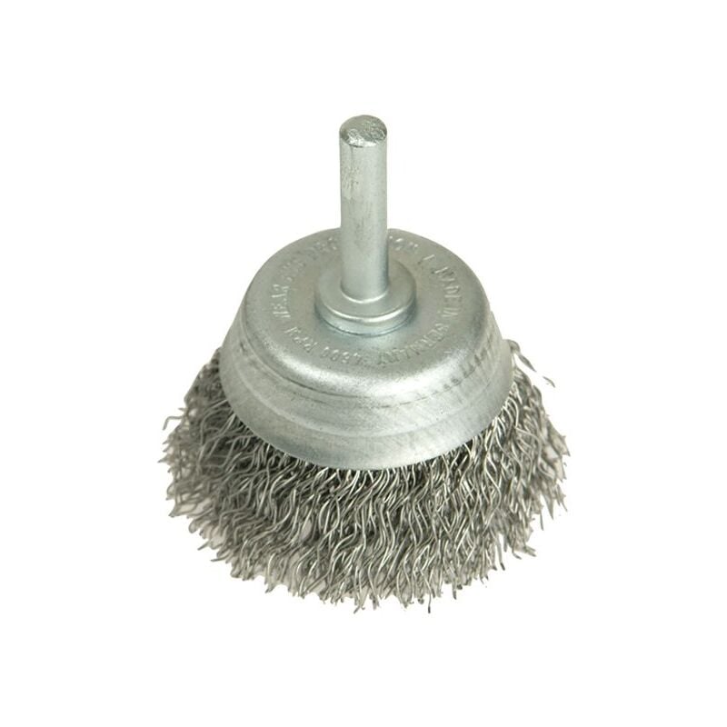 Lessmann DIY Cup Brush with Shank 50mm, 0.35 Steel Wire LES43012307