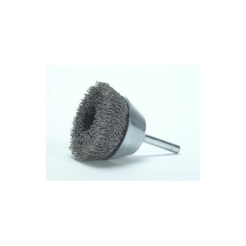 Cup Brush with Shank D70mm x 25h x 0.30 Steel Wire LES437162