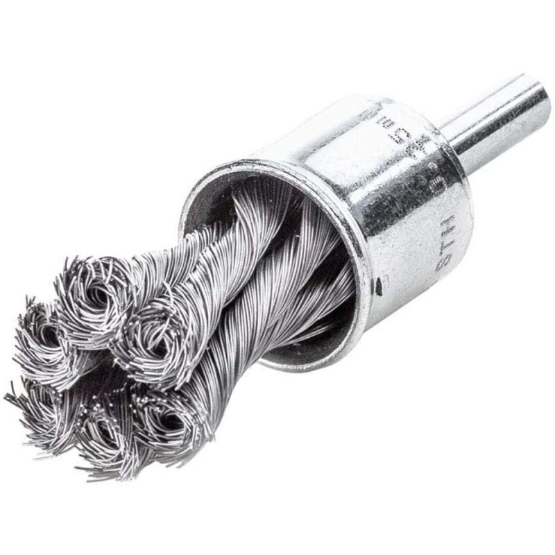 Lessmann ® - Lessmann Knot End Brush with Shank 22mm, 0.35 Steel Wire LES454278