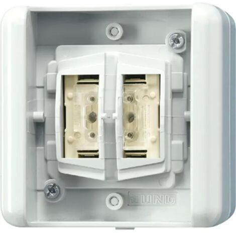KNX Taster Busankoppler 2fach Mittenstellung