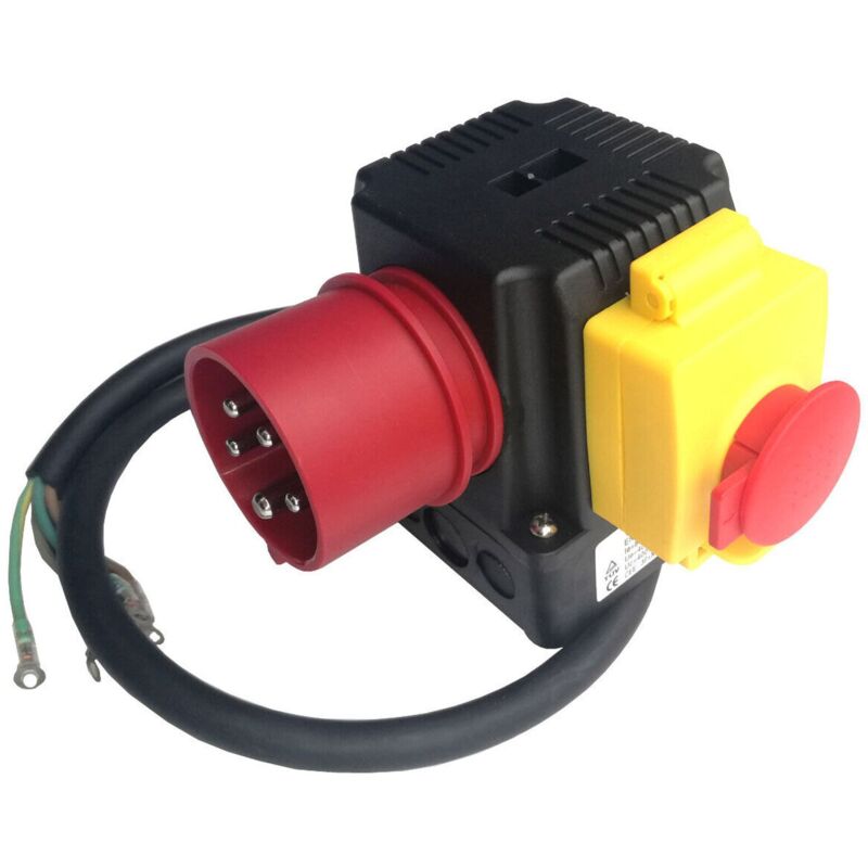 KOA1L 2-in-1 multifunctional 250/400V 16A magnetic emergency stop button switch 5P industrial socket plug