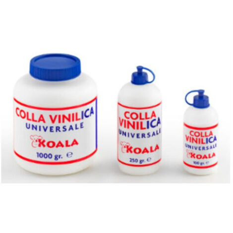 Koala Colla Vinilica Universale 1 kg Bianco Liquida Atossica per Carta Legno Tessuti