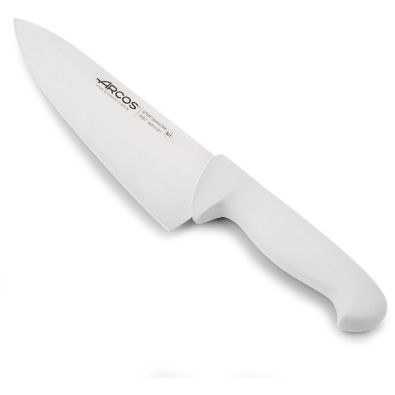 Kochmesser Arcos 2900 - Prof 290724 Aus Nitrum-edelstahl Und Mango Ergonomisches Weißes Polypropylen Mit 20 Cm Klinge, Vitrine.