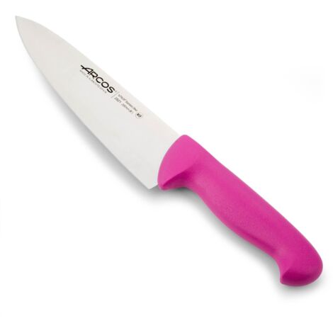 Kochmesser Arcos 2900 - Prof  292131 Edelstahl Nitrum und mango ergonomische Polypropylen Fuszienfarbe und 20 cm Klinge, Vitrine