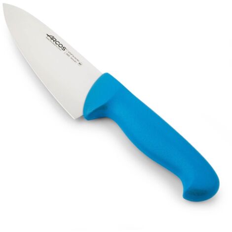 Kochmesser Arcos Farbe - Prof  292023 Edelstahl Nitrum und mango ergonomische blaue Polypropylenklinge und 15 cm Klinge, Vitrine