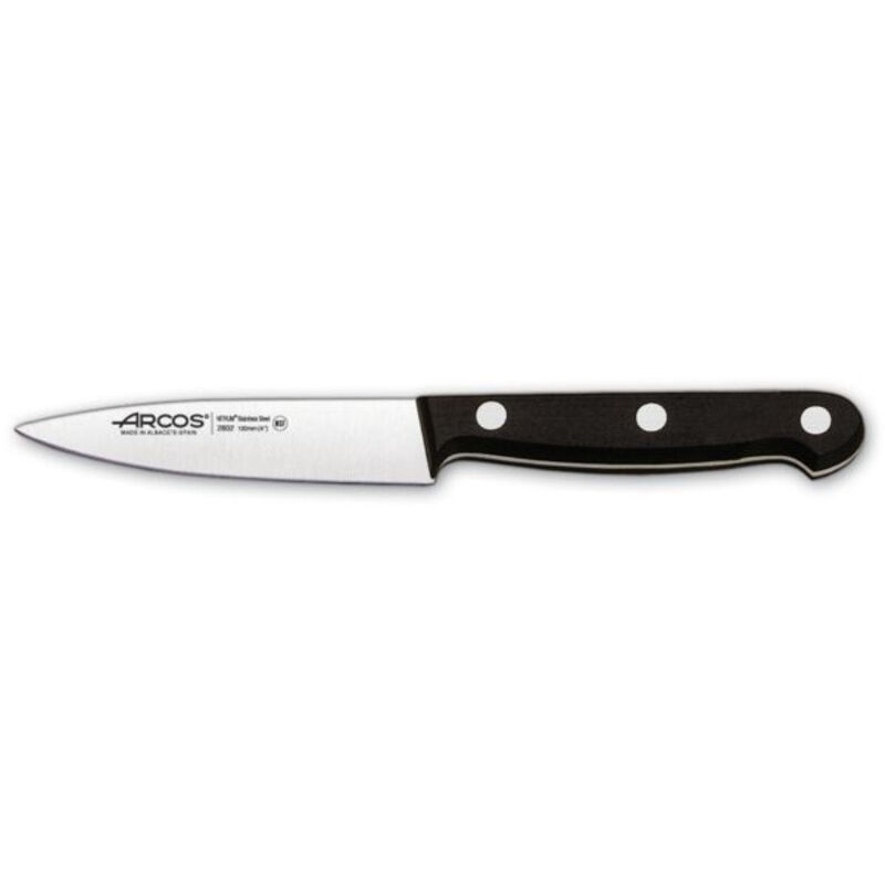 Arcos Arcs Serie Universal - Kochmesser - Klinge Of Stainless Steel Nitrum 100 Mm - Griff Of Polyoxymethylen (pom) Farbe Schwarz