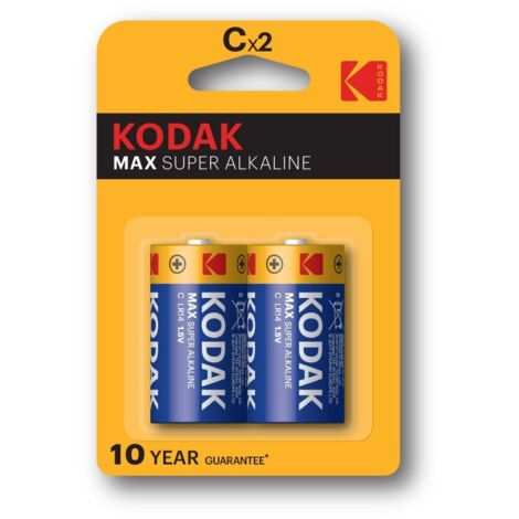 KODAK MAX PILA ALCALINA C LR14 BLISTER2