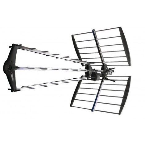 KÖNIG Antenne rateau UHF TV extérieure 15.5dB DVB-T/T2 Filtre LTE sur toit maison