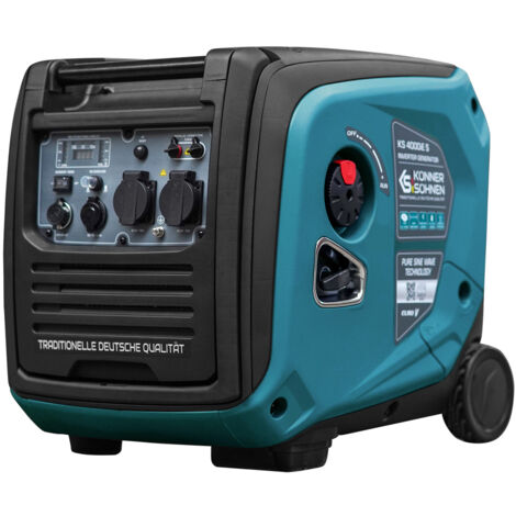Könner & Söhnen Groupe électrogène 4000W Essence 230V Inverter Insonorisé KS4000iES