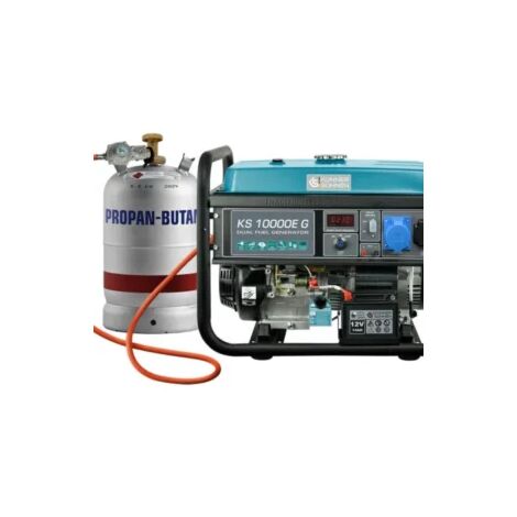 Könner & Söhnen – Groupe électrogène essence 8000 W – Moteur monocylindre 4 temps – 15 h d'autonomie – 71 dB – Idéal pour alimentation outils électriques