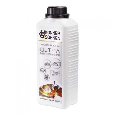 Könner & Söhnen – Huile moteur semi-synthétique 10W-30 – 1 litre pour moteurs essence et diesel – Protection optimale et performance allemande