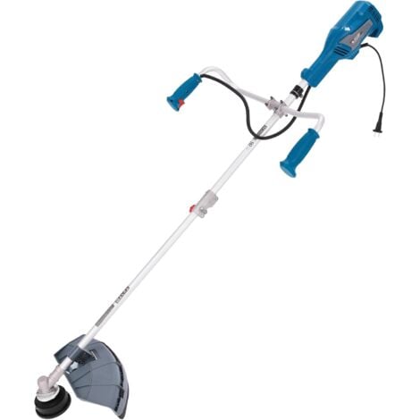 Könner & Söhnen KS BCT-1400 1400 W, Anchura de Corte 42 cm, Grosor de línea 1,6 mm, Cuchilla de Tres Hojas 255 mm, asa ergonómica para Bicicleta, Correa para el Hombro, Recortadora de jardín