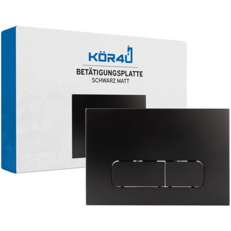 kör4u Betätigungsplatte passend zu Geberit Sigma UP320 & Delta UP100, Drücker abgerundet, schwarz matt