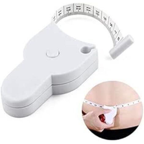 Körpermaßband – Selbstspannendes Körpermaßband 150 cm/60 Zoll. Individuelle Größenmessung für Taille, Brust und Bein.