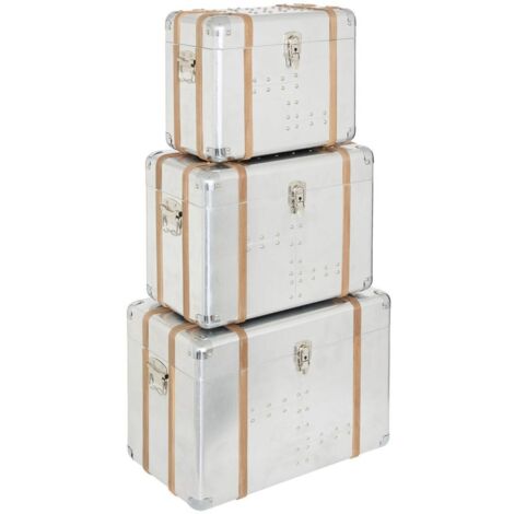 Koffer Sky silber 54x33cm - Atmosphera créateur d'intérieur