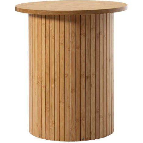 BESTMOBILIER Kofu - bout de canapé - bambou - 40x45 cm - bois