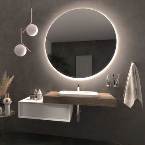 KOH-I-NOOR Specchio Capraia 3000 k luce calda gialla  Ø 100 codice prod: T016/CA