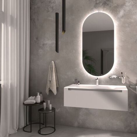 KOH-I-NOOR Specchio Elba 4000 k luce naturale L50  H90 codice prod: L46082