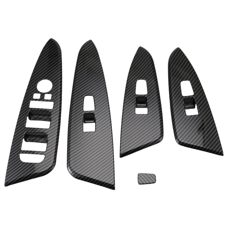 Image of Kohle Faser Auto TüR Armlehne Abdeckung Schalter Panel Aufkleber Verkleidung für NQ5 2021 2022