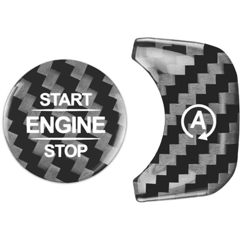 Image of Tlily - Kohle Faser Stopp Motor Start Button ein Aufkleber für gls X167 W167 W464 2020