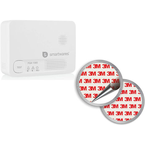 Kohlenmonoxid-Melder Batteriebetrieben & Magnethalterung, 85dB Alarm