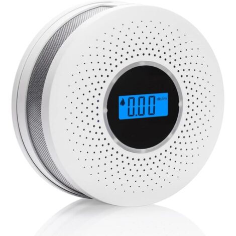 Kohlenmonoxidmelder, Rauchmelder, Hausalarm, Kohlenmonoxid-Rauchmelder, hochpräzises, energiesparendes LCD-Digitaldisplay