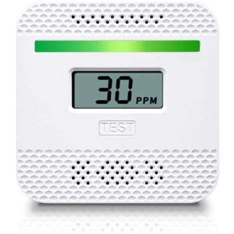 Kohlenmonoxidmelder, Tragbares CO-Alarm-Erkennungsgerät mit LCD-Digitalanzeige für Zuhause und unterwegs, UL-gelisteter Kohlenmonoxidmelder mit elektronischem Sensor