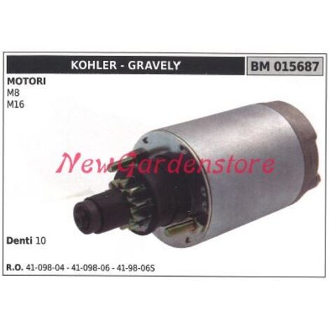 KOHLER Anlasser Rasentraktor Rasenmäher M8 M16 015687