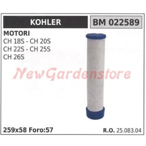 KOHLER filtre à air tracteur de pelouse CH 18S 20S 22S 25S 26S 022589