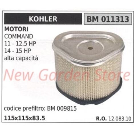 KOHLER filtre à air tracteur de pelouse COMMAND 11 12.5 HP 14 15 HP 011313