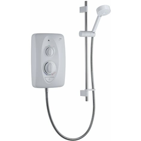 Kohler Mira – doccia elettrica 10,8 KW avviamento cromato, bianco, 1.1788.010