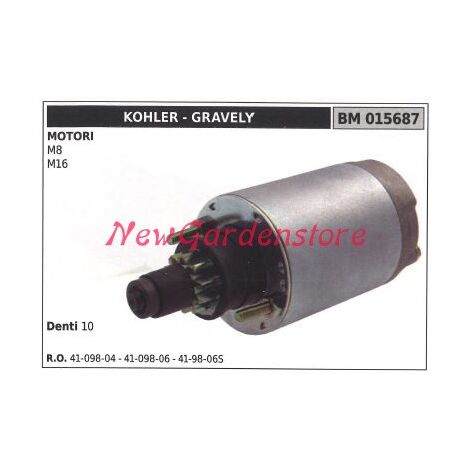 KOHLER motor de arranque tractor de césped cortacésped M8 M16 015687
