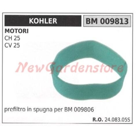 KOHLER Préfiltre à air en mousse tracteur de pelouse CH 25 CV 25 009813
