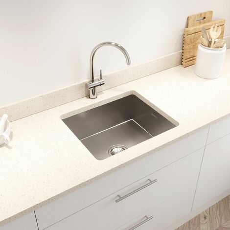 main image of "Kohler True Kitchen Sink Single Bowl Undermount Stainless Steel Waste 480x560mm"