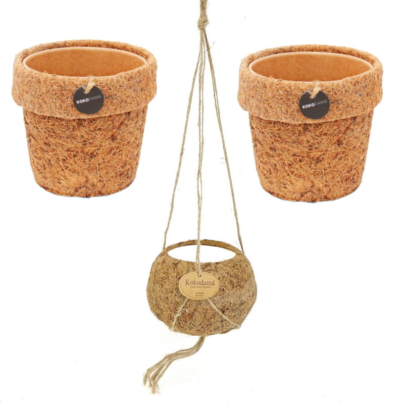Kokodama - Pot à plantes vide 10cm - Set de 3 pièces