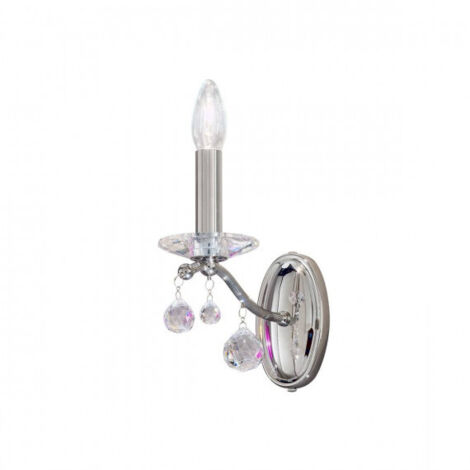 Kolarz CARMEN 2 - Applique Murale Bougie Cristal Classique Chrome Poli, 1x E14