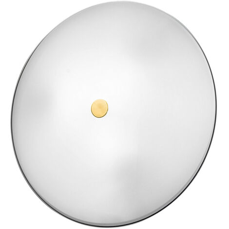 Kolarz CENTRO - Plafonnier Simple en Verre Design Laiton Antique, 3x E27