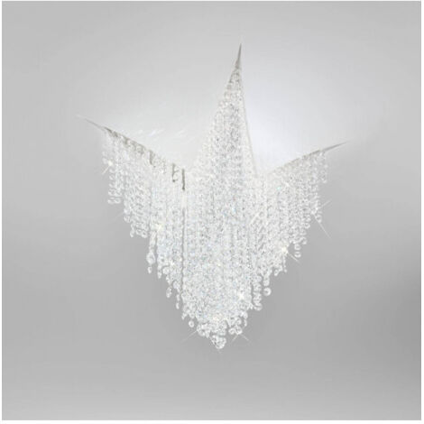 Kolarz FONTE DI LUCE - Plafonnier LED Designer Cristal Intégré Blanc Mat