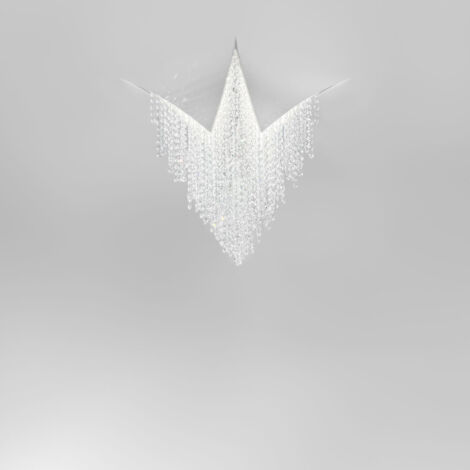 Kolarz FONTE DI LUCE - Projecteur LED Designer Crystal intégré Blanc Mat