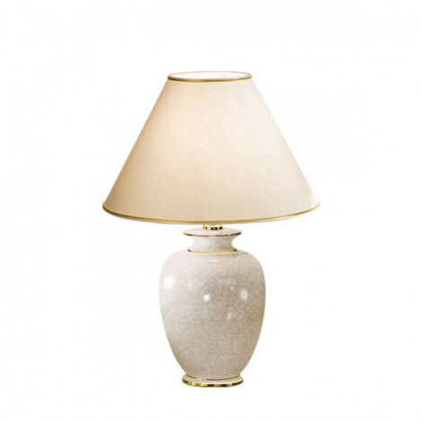 Kolarz GIARDINO - Lampe de table Lifestyle Fabric Tapered Shade Or poli, 1x E27
