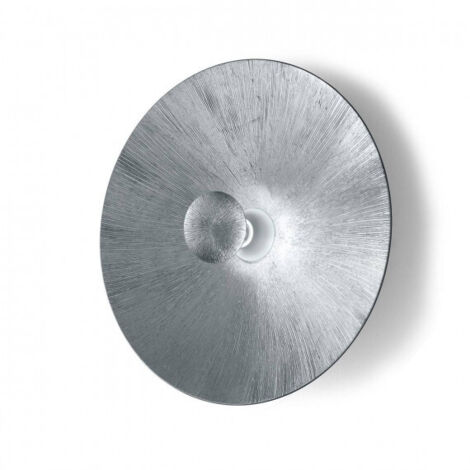Kolarz MOON - Applique Murale Lifestyle Verre Extra Large Mat - Fini Argenté Soleil, 1x E27