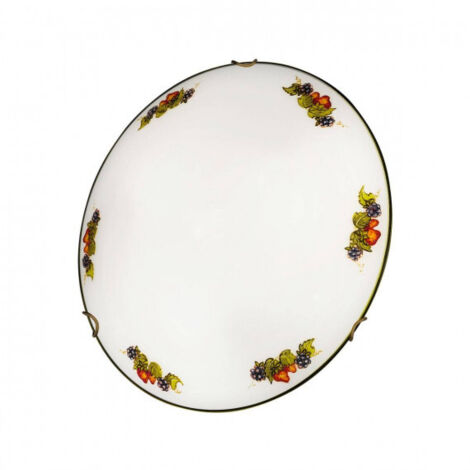 Kolarz MOON - Plafonnier affleurant fini style de vie en laiton antique, 2x E27