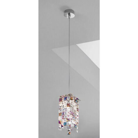 Kolarz PRISMA - Suspension en cristal de créateur, chrome poli, 1x G9