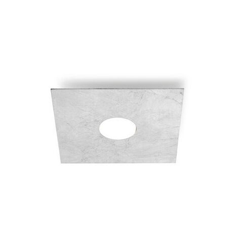 Kolarz SQUARE - Plafonnier en métal Lifestyle - Finition Argenté Feuille, 1x GX53
