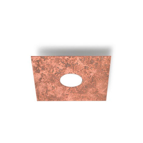 Kolarz SQUARE - Plafonnier en métal Lifestyle - Finition Cuivre Vintage, 1x GX53